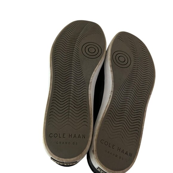 Cole Haan Black Leather Slip on Nautical Sailing Loafers Size 8.5 - Picture 6 of 7